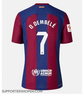 Barcelona Ousmane Dembele #7 Hemma Matchtröja Dam 2023-24 Kortärmad